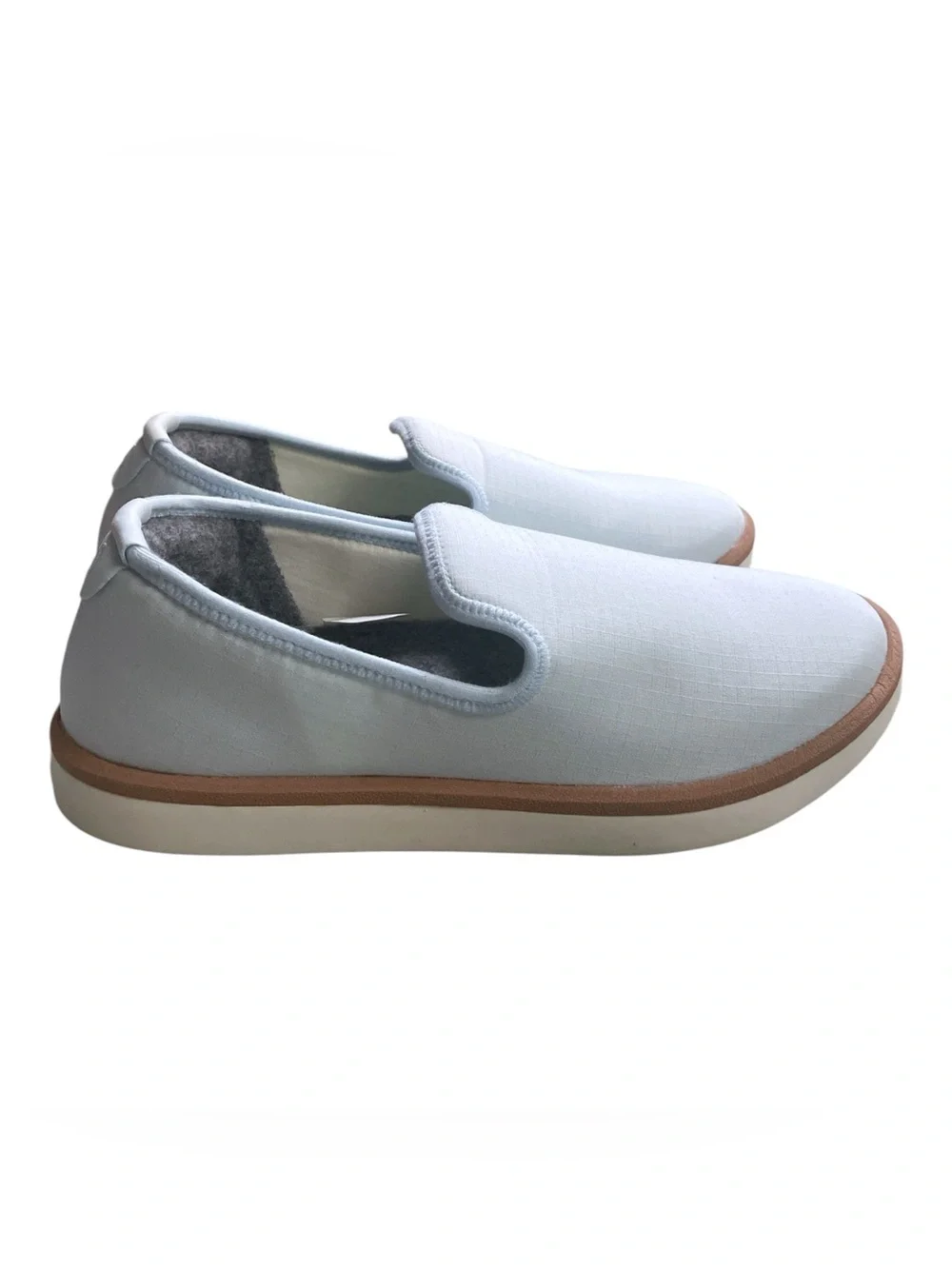 Allbirds Womens 10 Mens 8.5 Wool Loungers Woven Shoes Blue Hush Slip On-With Box